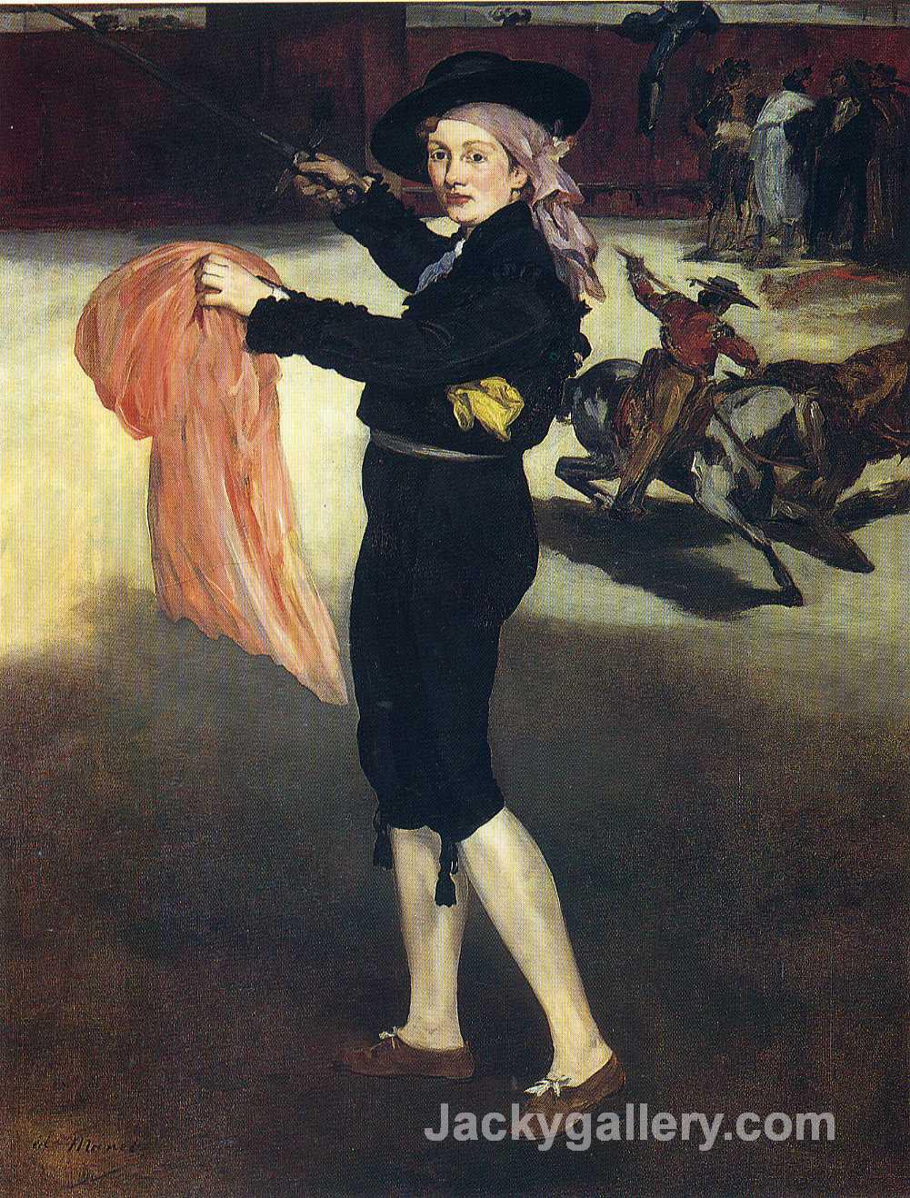 Victorine Meurent in the costume of an Espada by Edouard Manet paintings reproduction